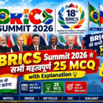 BRICS Summit 2026 Important MCQs with Explanation in hindi